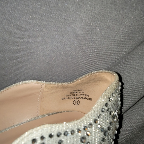 De Blossom Collection silver platform heel - Picture 5 of 9